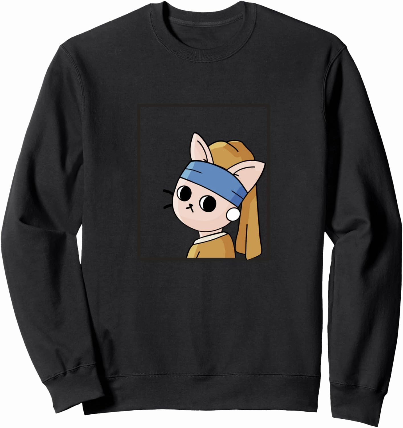 | The little cat with a pearl Sweatshirt