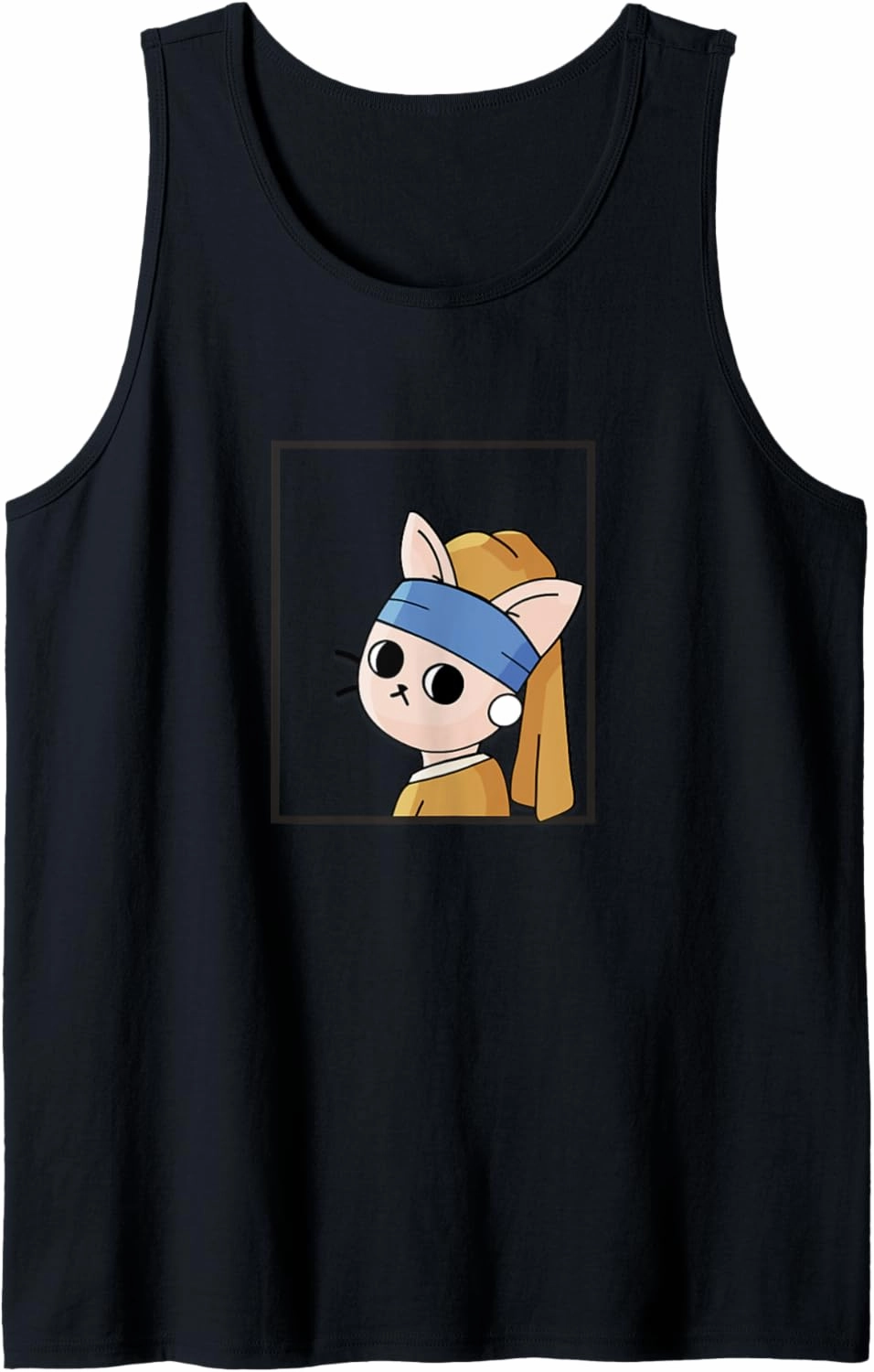 | The little cat with a pearl Tank Top