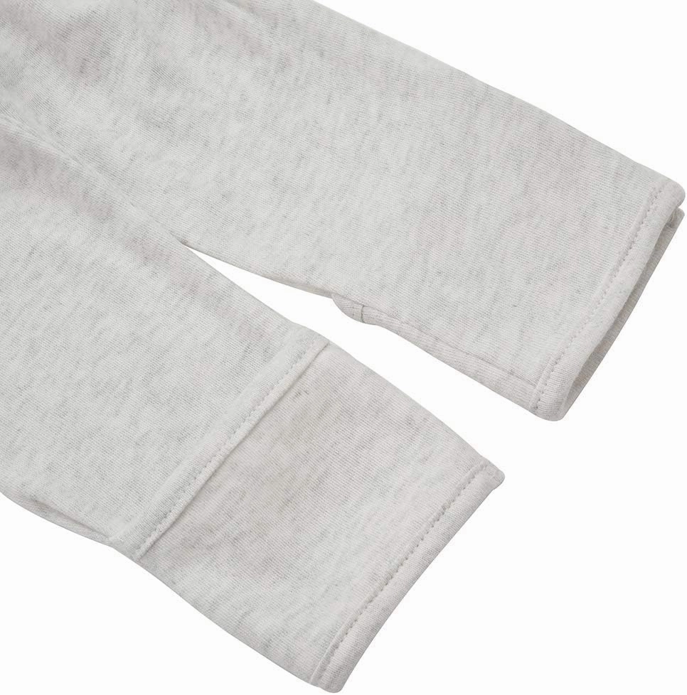 Aablexema Baby Footie Pajama with Mitten Cuffs, Double Zipper Infant Cotton clothes Sleeper Pjs, Footed Sleep Play