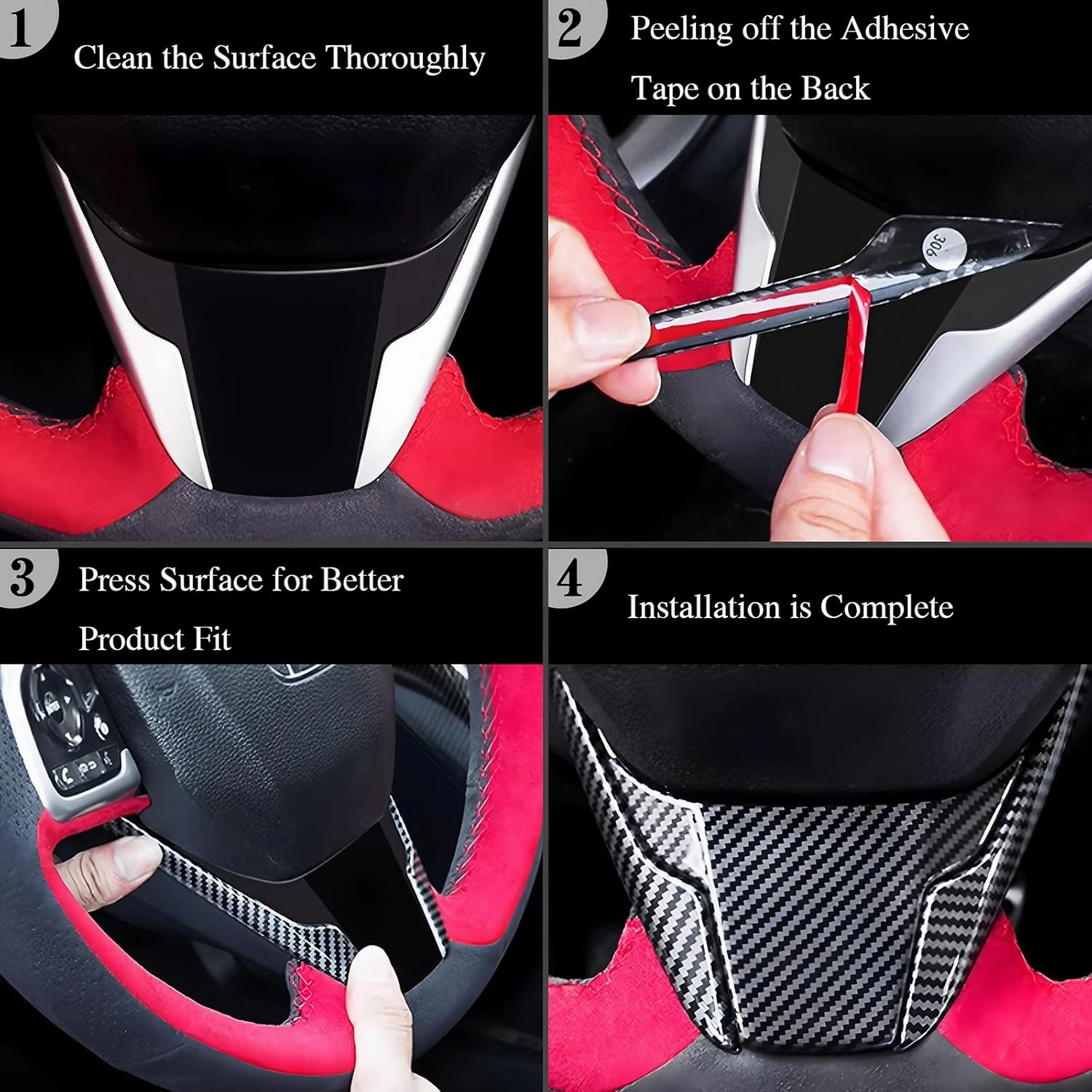ABS Car Exterior Door Handle Cover Set Outside Door Handle Cover Compatible with Hyundai Kona 2024 SX2 Accessories (Gloss Black Style)