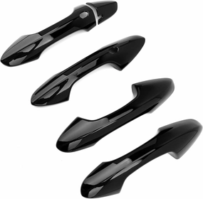 ABS Car Exterior Door Handle Cover Set Outside Door Handle Cover Compatible with Hyundai Kona 2024 SX2 Accessories (Gloss Black Style)