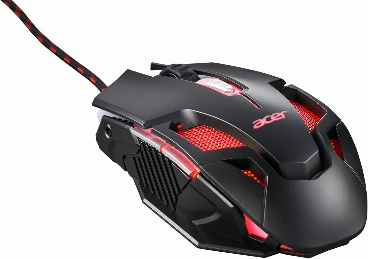 Acer Nitro Gaming Mouse III: 6D Optical Gaming Mouse with High 125MHz Polling Rate | 7 Colorful Breathing Lights with LED Logo and Pattern | 6 Optional DPI Shifts (800-7200) | 6 Buttons