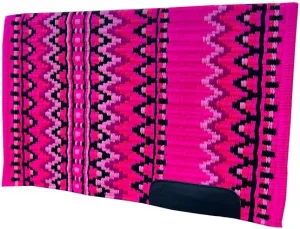 AD Saddlery Saddle Pad/Blanket for Horses Western Show Horse Saddle Blanket New Zealand Design Handmade Wool Saddle Blanket Top Wool Saddle Pad Regular Size: 34" L x 36" W x 1" inches MO360