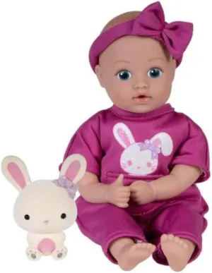ADORA Be Bright Collections - Tots and Friends, 8.5” Baby Doll and Spirit Stuffed Animal, Made in Sweet Baby Powder Scent and Machine Washable, Birthday Gift for Ages 3  -Baby Bunny