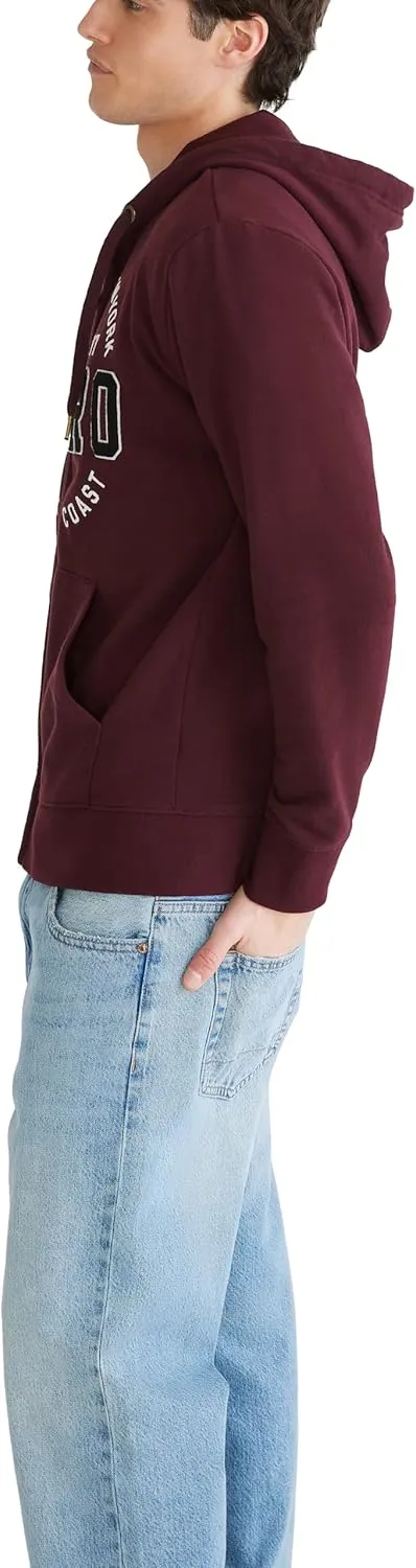AEROPOSTALE Men's Aero Logo Full Zip Hoodie-Circle