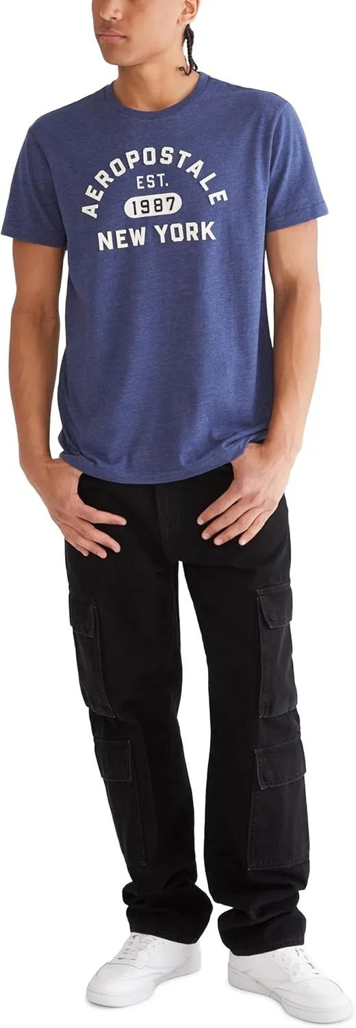 AEROPOSTALE Men's Arch Logo Short Sleeve Tee