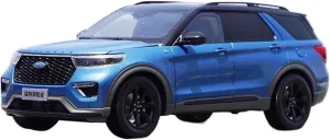 Alloy Resin Car Vehicle Model 1 18 Fit for Ford Explorer 2023 Static Simulation Die-Casting Alloy Car Model Collection Handicraft Decoration Festive Deluxe Gift (Color : B)