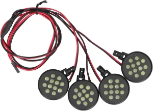 Alomejor 4 LED Lights RC Car Headlight for Lotus Shape Receiver Power Light Compatible with HPI/Rovan Baja?5B 1/5 RC Car