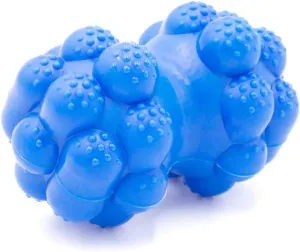 Alpha - Biter - Indestructible Bumpy Rubber Dog Enrichment Toy Made for Aggressive Chewers - Choose Your Color - 5" L × 3.5" W × 3" H (Blue)