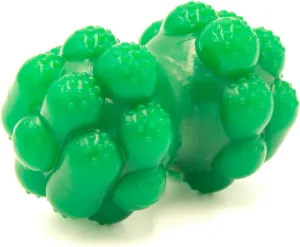 Alpha - Biter - Indestructible Bumpy Rubber Dog Enrichment Toy Made for Aggressive Chewers - Choose Your Color - 5" L × 3.5" W × 3" H (Green)