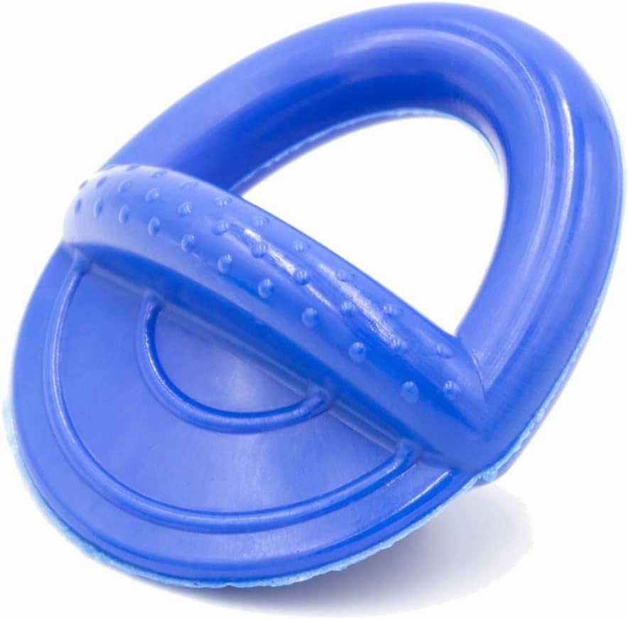 Alpha - Pacifier - Durable Long-Lasting Rubber Dog Fetch Chew Toy for Training - Choose Your Color - 6" L × 3" W × 4" H (Blue)