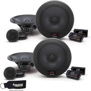 Alpine R-S65C Bundle - Two pairs of Alpine R-S65C 6.5 Inch Component 2-Way Speakers