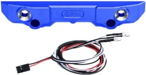 Aluminum 7075 Alloy Rear Bumper with LED Lights for Traxxas 1/16 Mini Maxx 4WD RTR Brushless Monster Truck 107154-1 Upgrades - Blue