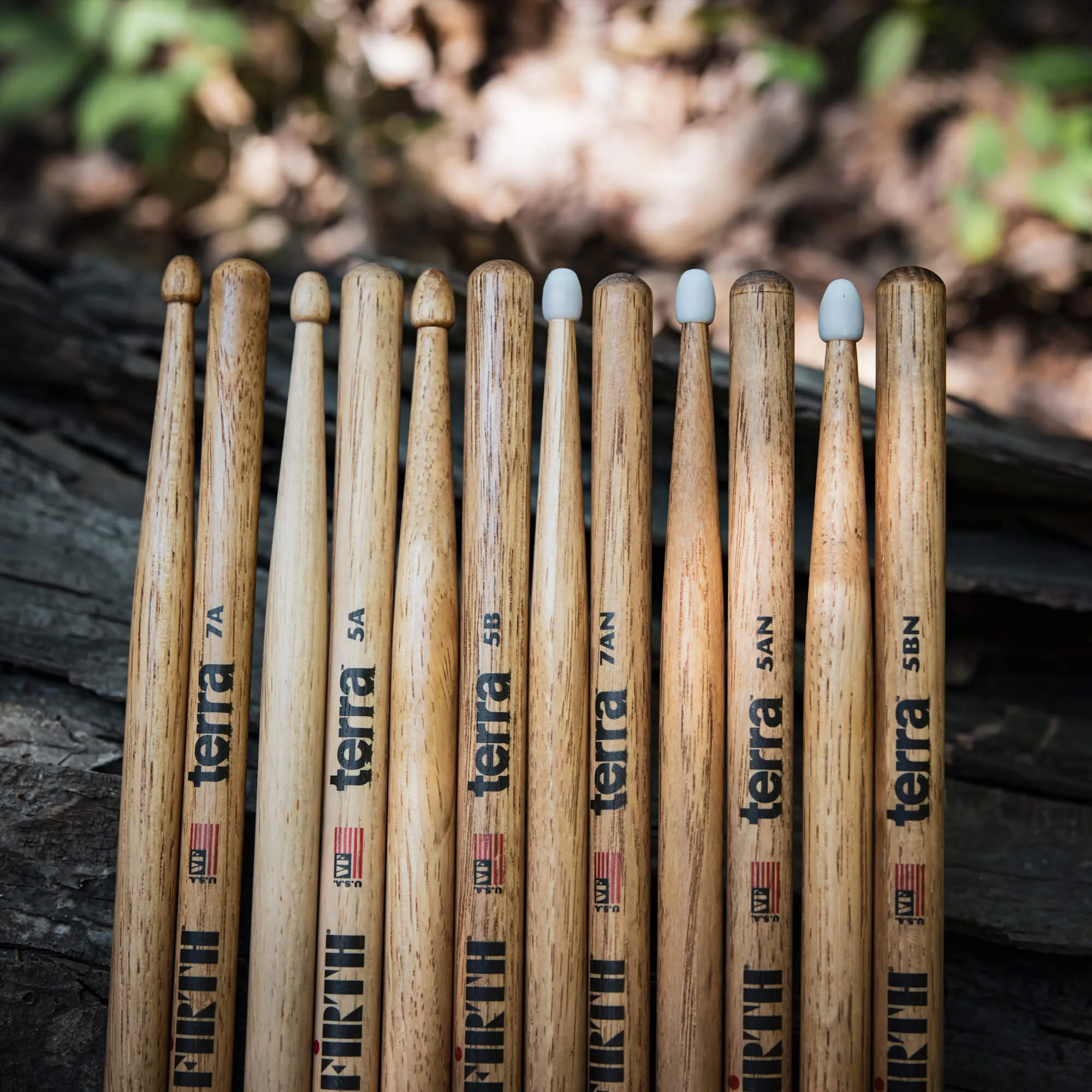 American Classic® 5BTN Terra Series Drumsticks, Nylon Tip