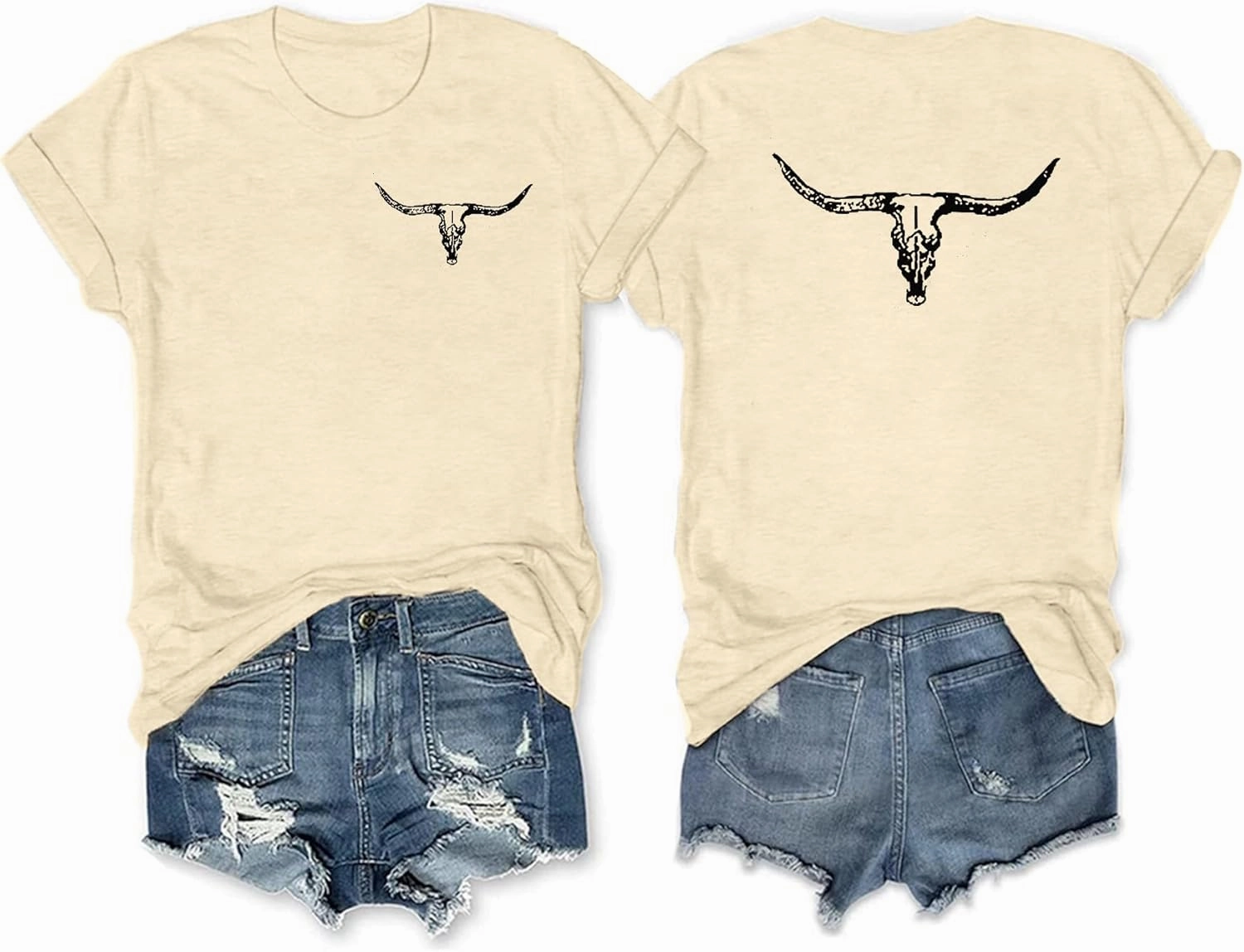 Anbech Womens Western Graphic Cowgirls Shirt Rodeo Print Tops Short Sleeve Cowboy Tops