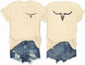 Anbech Womens Western Graphic Cowgirls Shirt Rodeo Print Tops Short Sleeve Cowboy Tops
