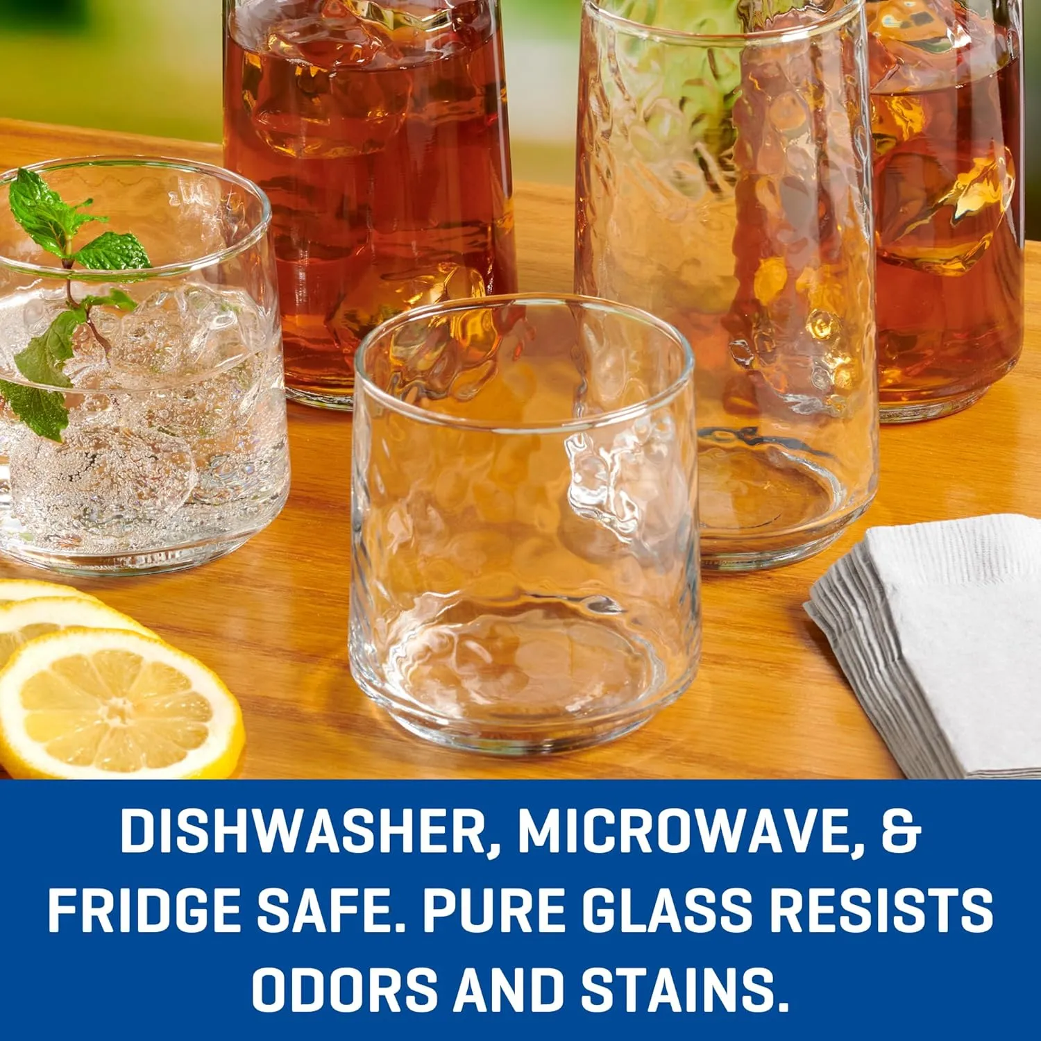 Anchor Hocking Brockhill Drinking Glasses (16-Pieces, dishwasher safe)