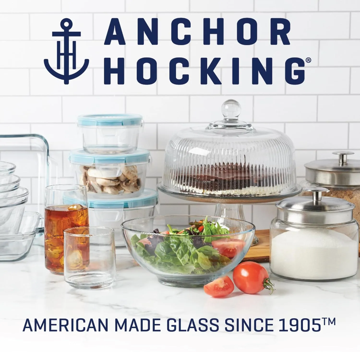 Anchor Hocking Brockhill Drinking Glasses (16-Pieces, dishwasher safe)