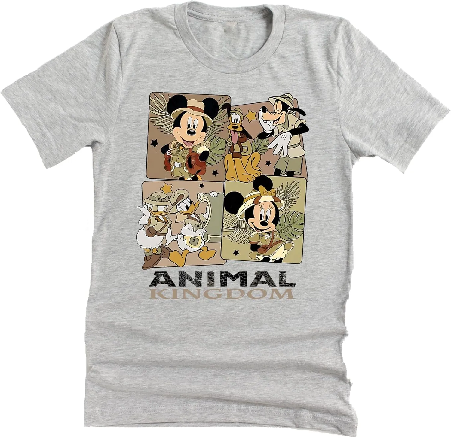 Animal Kingdom Safari Mickey and Friends Vacation Shirt Casual Unisex Short Sleeve