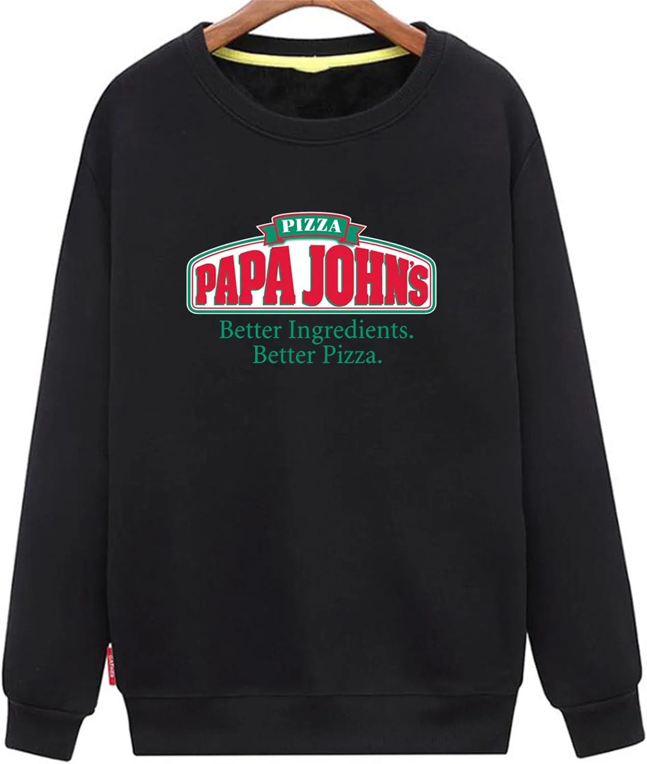 ANNE QUEEN Women's Funny Pizza PAPA John's Logo Sweatshirts
