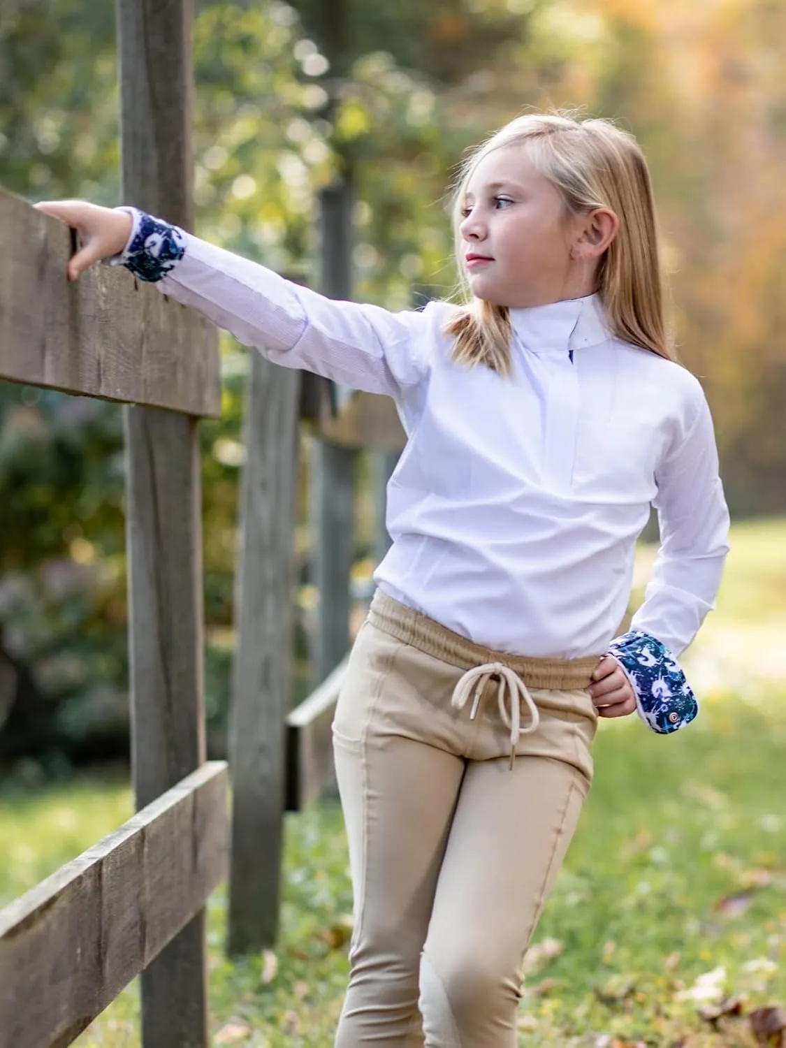 Anni Lyn Sportswear Girl's Ventilated Show Shirt II- Long Sleeve