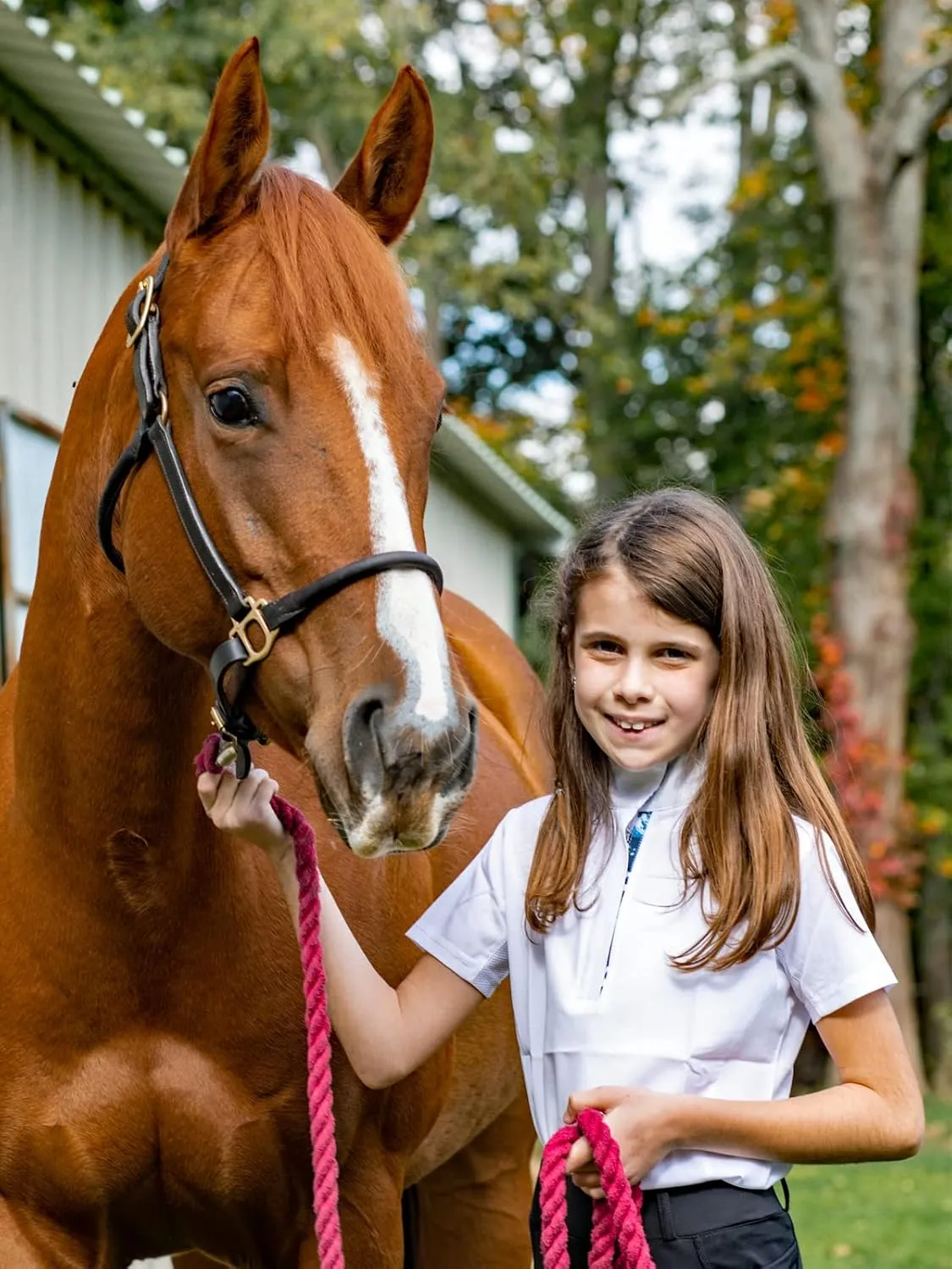 Anni Lyn Sportswear Girl's Ventilated Show Shirt II - Short Sleeve