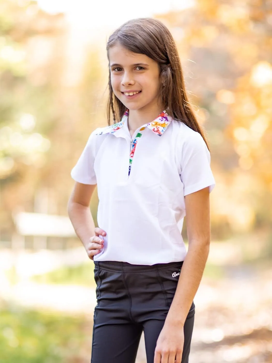 Anni Lyn Sportswear Girl's Ventilated Show Shirt II - Short Sleeve