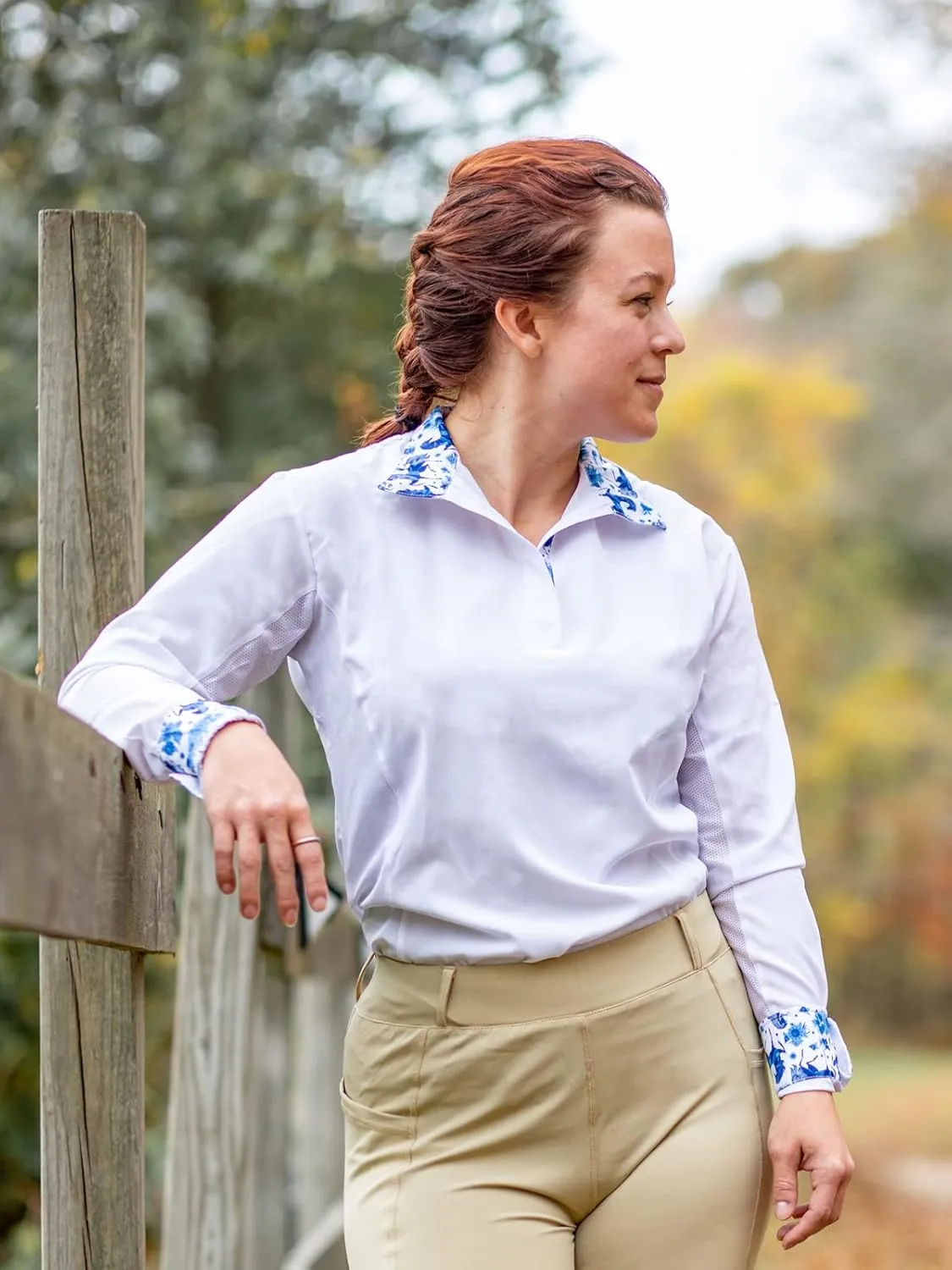 Anni Lyn Sportswear Women's Ventilated Show Shirt - Long Sleeve