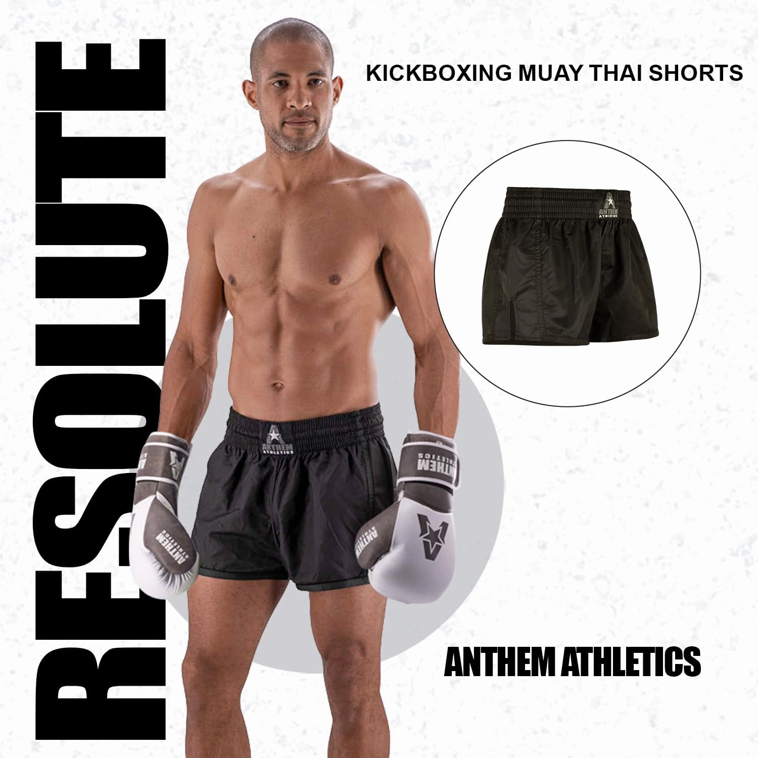 Anthem Athletics Muay Thai Shorts Men, Muay Thai Shorts Women - Kickboxing Short Boxing Trunks 5050 Classic Infinity Resolute
