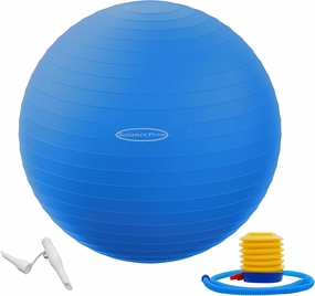 Anti-Burst and Slip Resistant Exercise Ball - Yoga, Fitness, Birthing Ball with Quick Pump, 2,000-Pound Capacity, Multiple Colors and Sizes