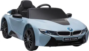 Aosom Licensed BMW I8 Coupe 6V Electric Car, Kids Ride-On Car, Battery Powered Toy with Remote Control Music Horn Lights Suspension for 37-96months Old, Blue