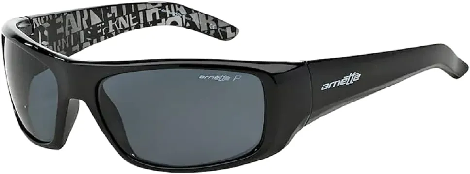 ARNETTE Hot Shot AN4182 Rectangle Sunglasses for Men   BUNDLE with Designer iWear Eyewear Care Kit