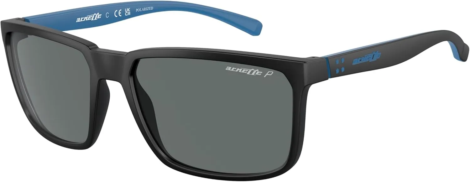 ARNETTE Stripe AN4251 Square Sunglasses for Men   BUNDLE With Designer iWear Complimentary Eyewear Kit