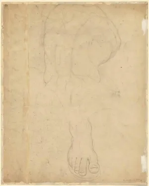 Art Print : William Blake, The Belvedere Torso [Verso], c.1780, Historic Wall Décor : 36in x 48in