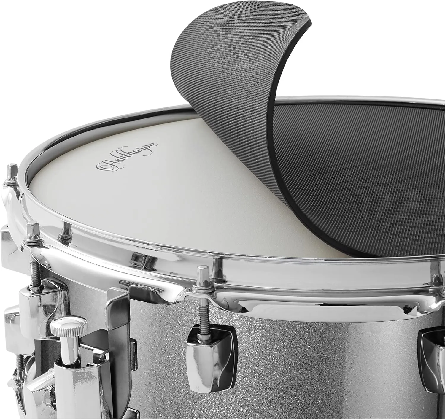 Ashthorpe Snare Drum Set with Remo Head (Silver) - Student Beginner Kit with Stand, Padded Gig Bag, Practice Pad, Neck Strap, and Sticks