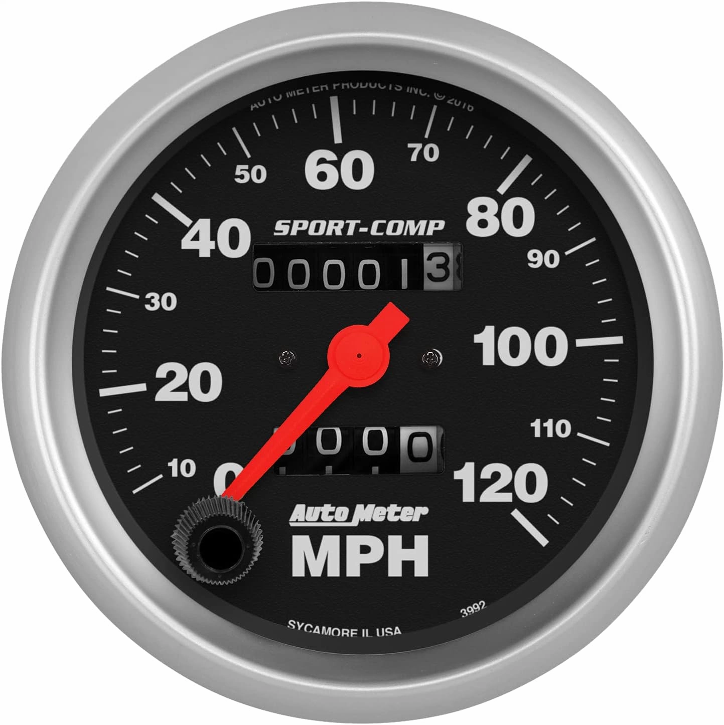 Auto Meter 3992 Sport-Comp In-Dash Mechanical Speedometer 3.375 in.