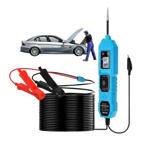 Automotive Circuit Tester,6-24V Power Circuit Probe Tester Kit,Automotive Short Circuit Finder Electrical Tester,Overload Protection，Digital Display Short Circuit Finder for Continuity Testing（Blue）