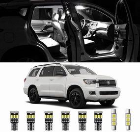 AWALITED 20pcs Sequoia Interior LED Lights Kit Ultra Bright Map Dome LED Replacement Bulbs for 2008-2017 2018 2019 2020 2021 Toyota Sequoia all Cab Sizes
