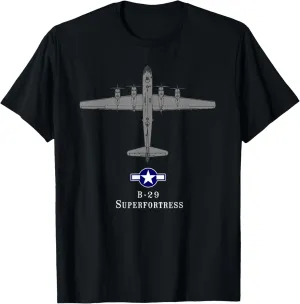 B-29 Superfortress Tech Drawing WWII Bomber T-shirt T-Shirt