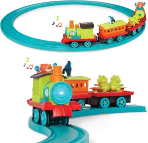 B. toys- Critter Express- Train Set – Musical Train – Lights & Sounds – Classic Toys for Toddlers, Kids – 2 Years  