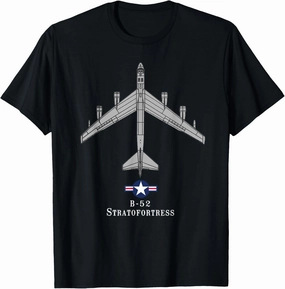B-52 Stratofortress Tech Drawing Cold War Bomber T-shirt T-Shirt