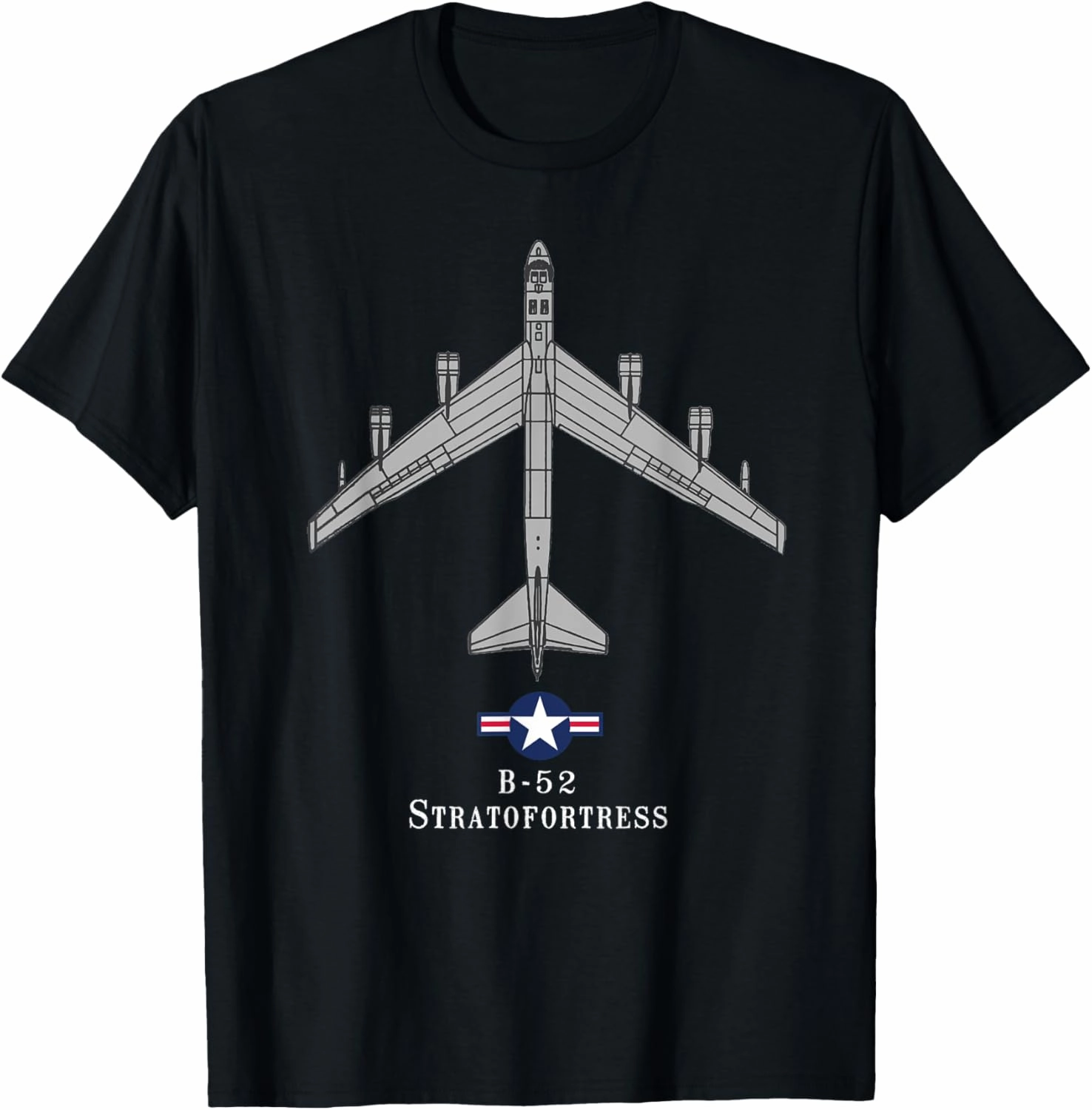 B-52 Stratofortress Tech Drawing Cold War Bomber T-shirt T-Shirt