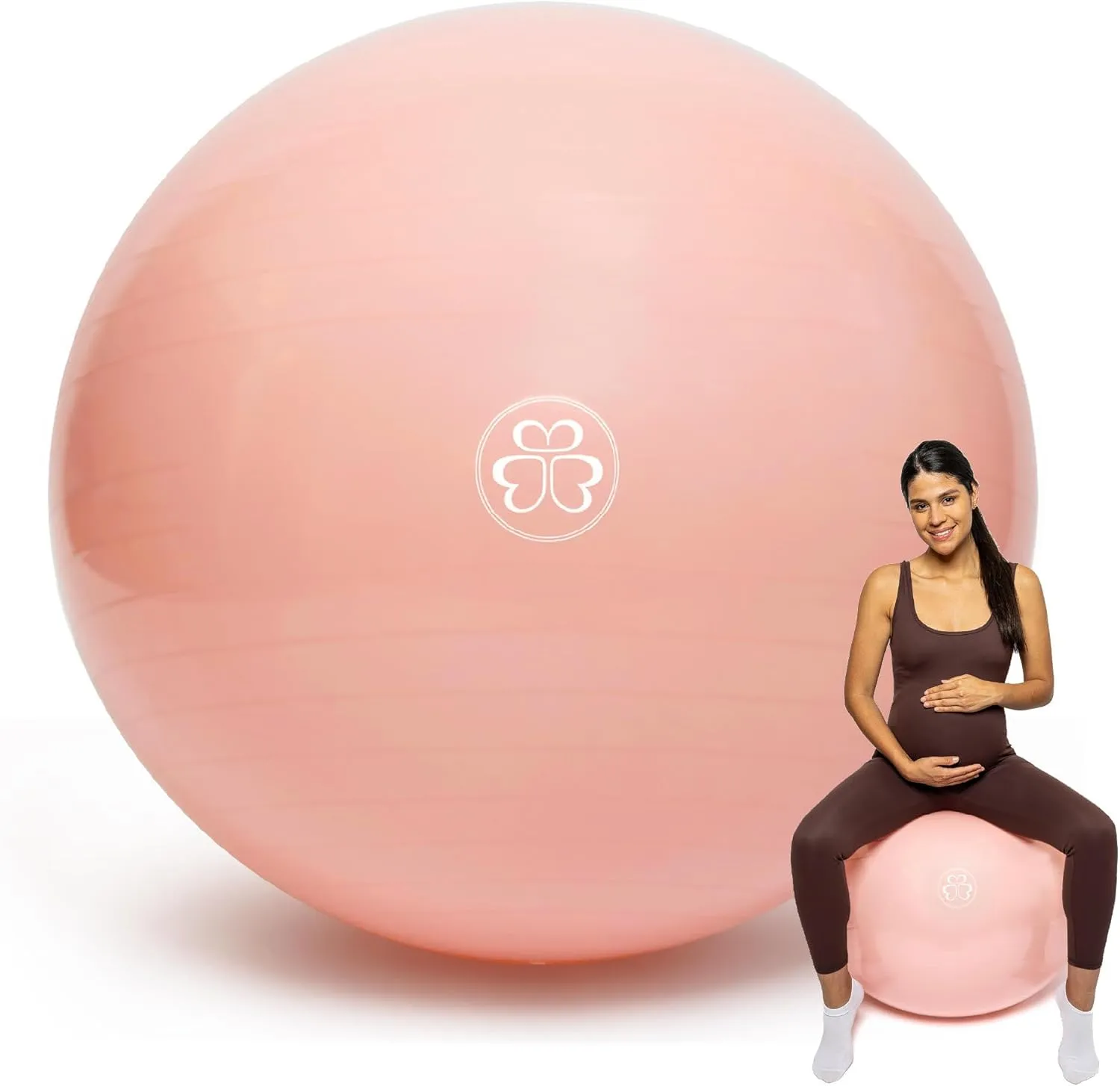 Baby Bump Birthing Ball for Pregnancy & Labor | Maternity, Yoga, Pilates & Exercise Ball | Anti-Burst, Non-Slip Design