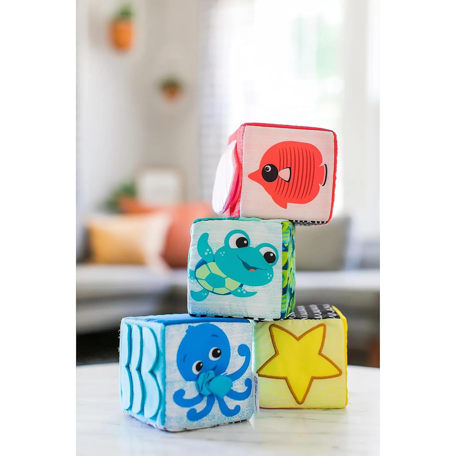 Baby Einstein Explore & Discover Soft Blocks Toys, Ages 3 months  