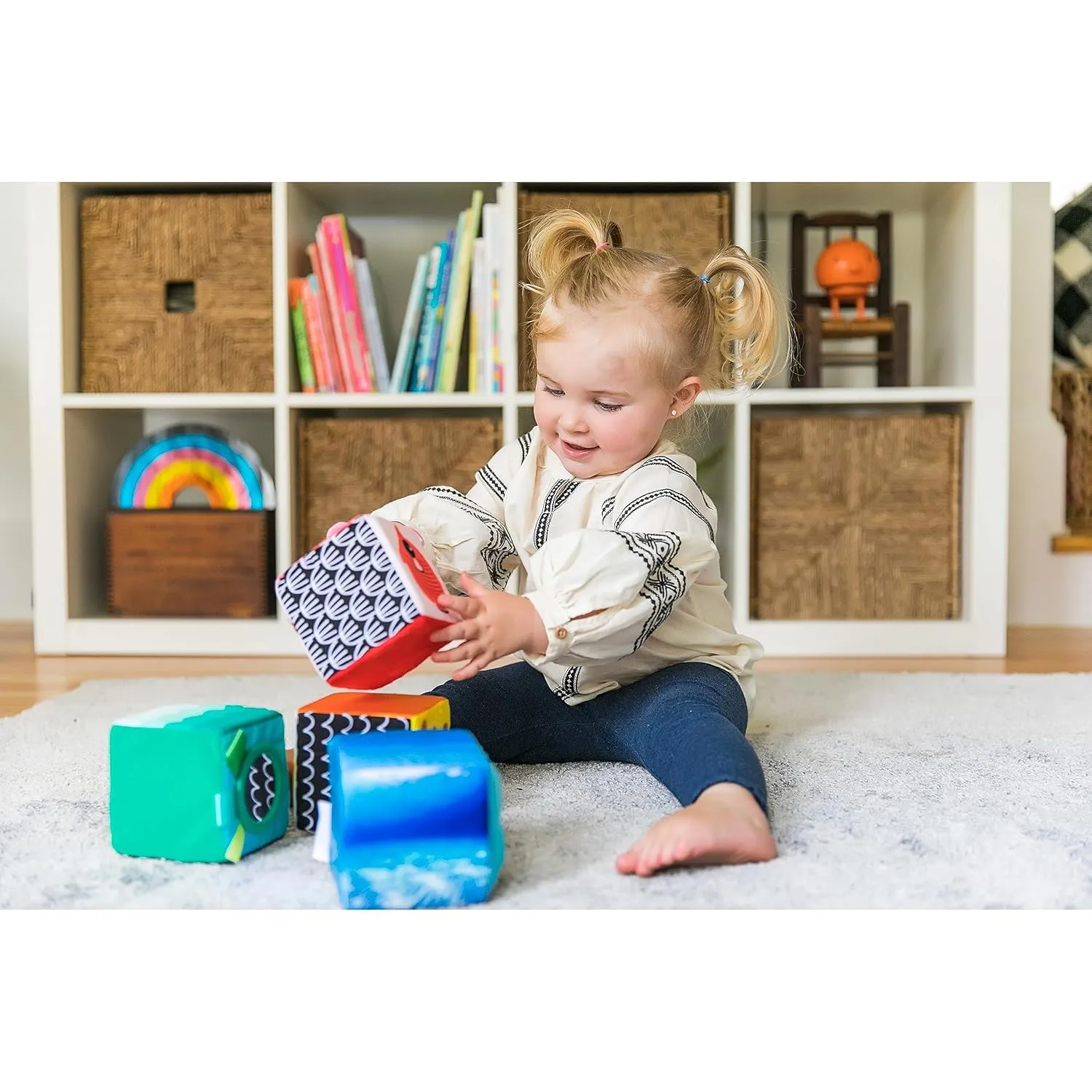 Baby Einstein Explore & Discover Soft Blocks Toys, Ages 3 months  