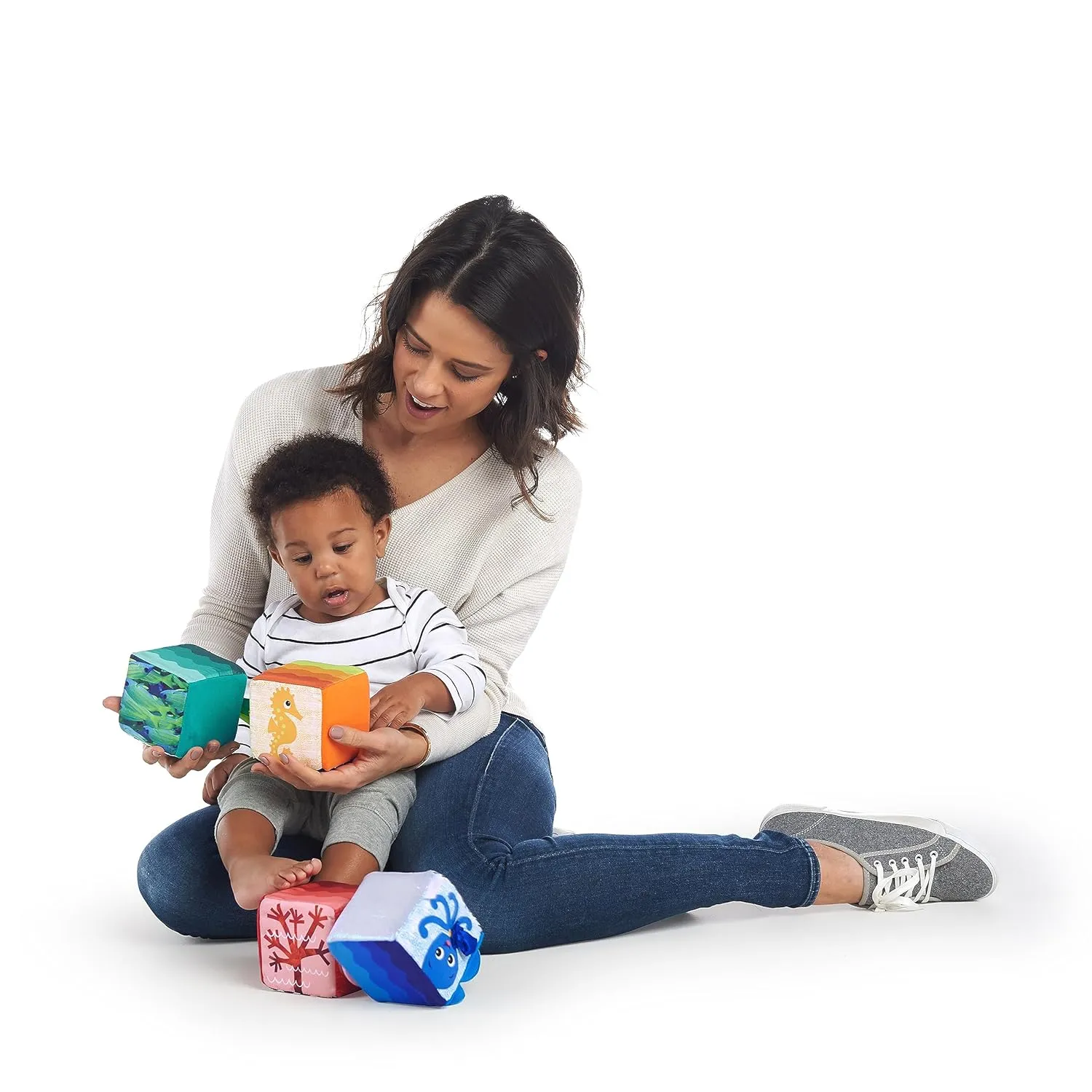 Baby Einstein Explore & Discover Soft Blocks Toys, Ages 3 months  