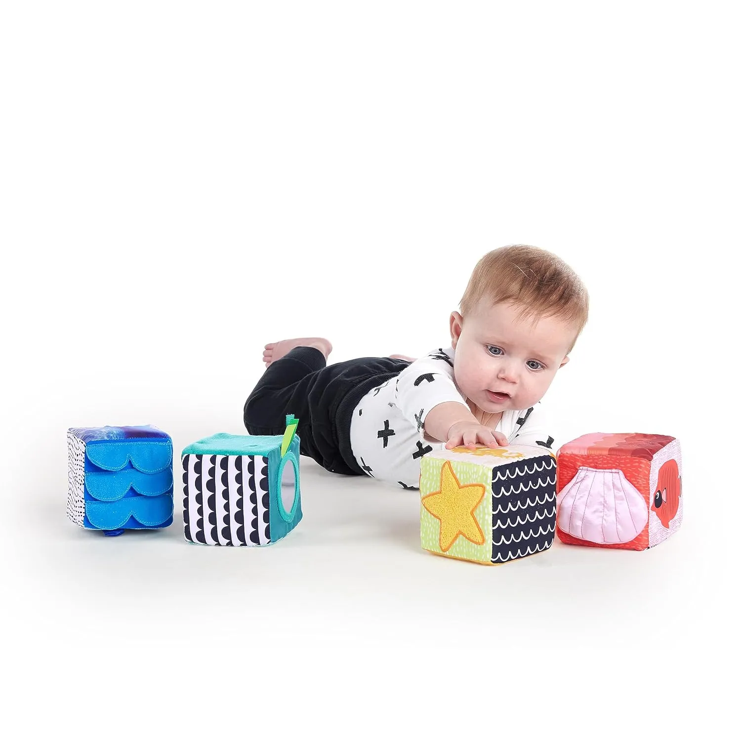 Baby Einstein Explore & Discover Soft Blocks Toys, Ages 3 months  