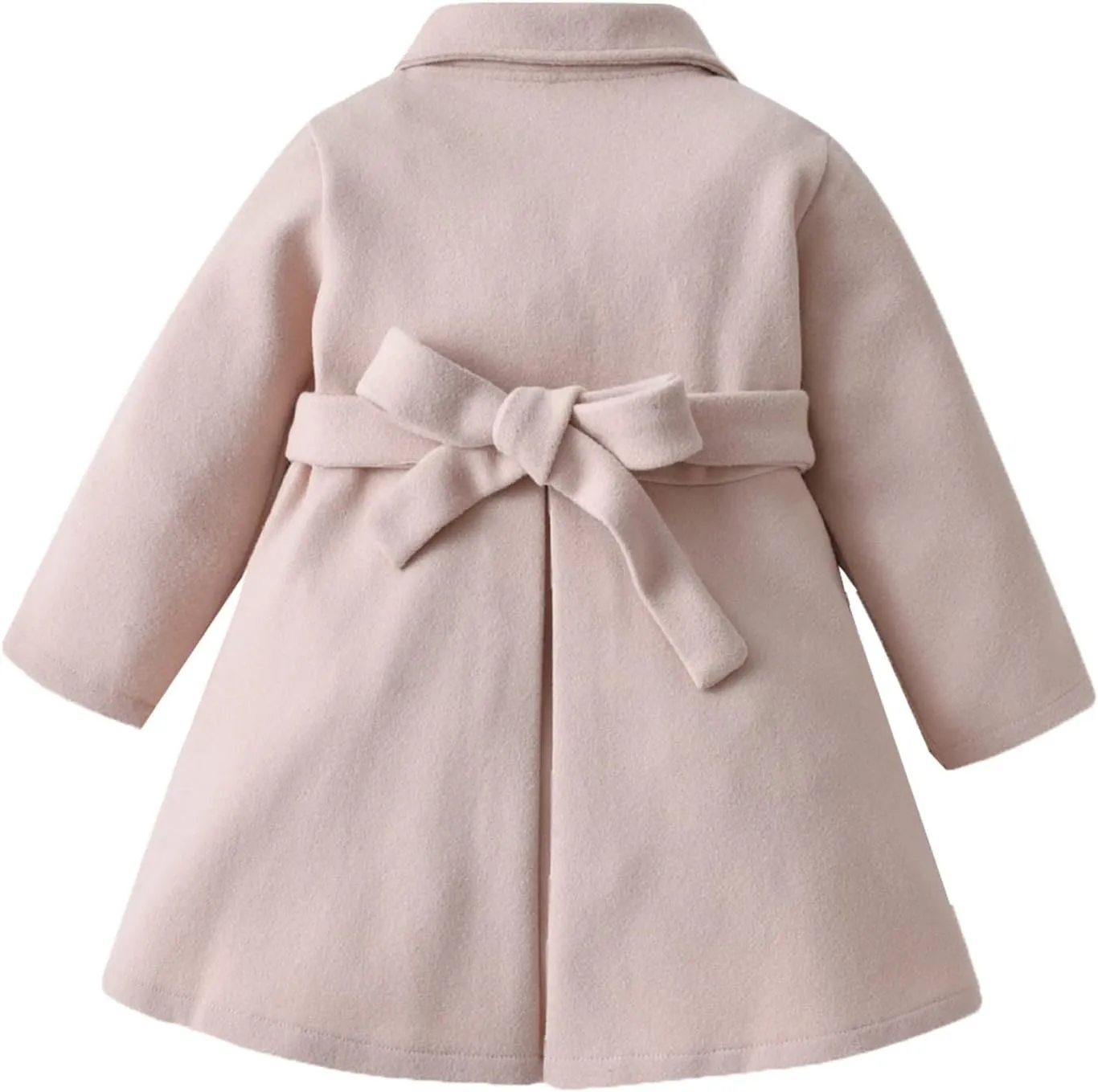 Baby Girls Fall Winter Clothes Toddler Kids Coat Outfits Long Sleeve Dress Coat with Hat Set Fashion Xmas Clothing