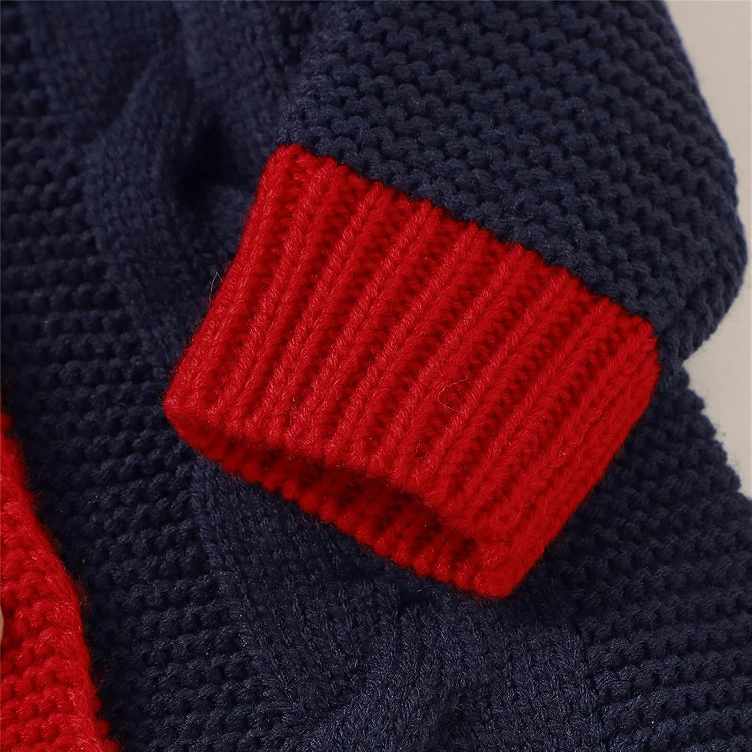 Baby Boys Girls Christmas Clothes Newborn Hooded Sweater Knit Romper Long Sleeve Knit Jumpsuit Sweater Xmas Clothing