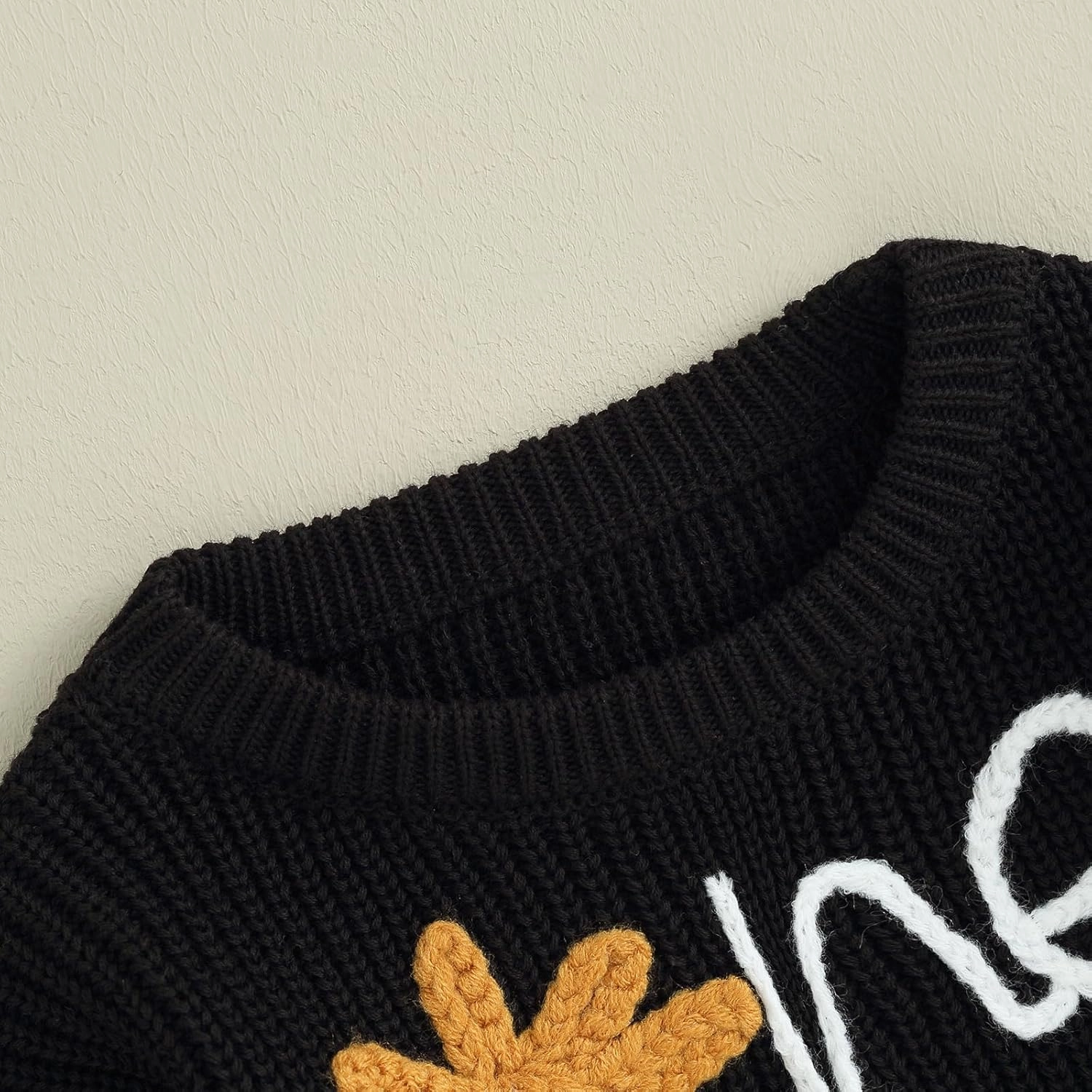 Baby Girl Boy First Birthday Outfit Embroidery Sweater Pullover Oversized Knit 1st Birthday Winter Cute Clothes